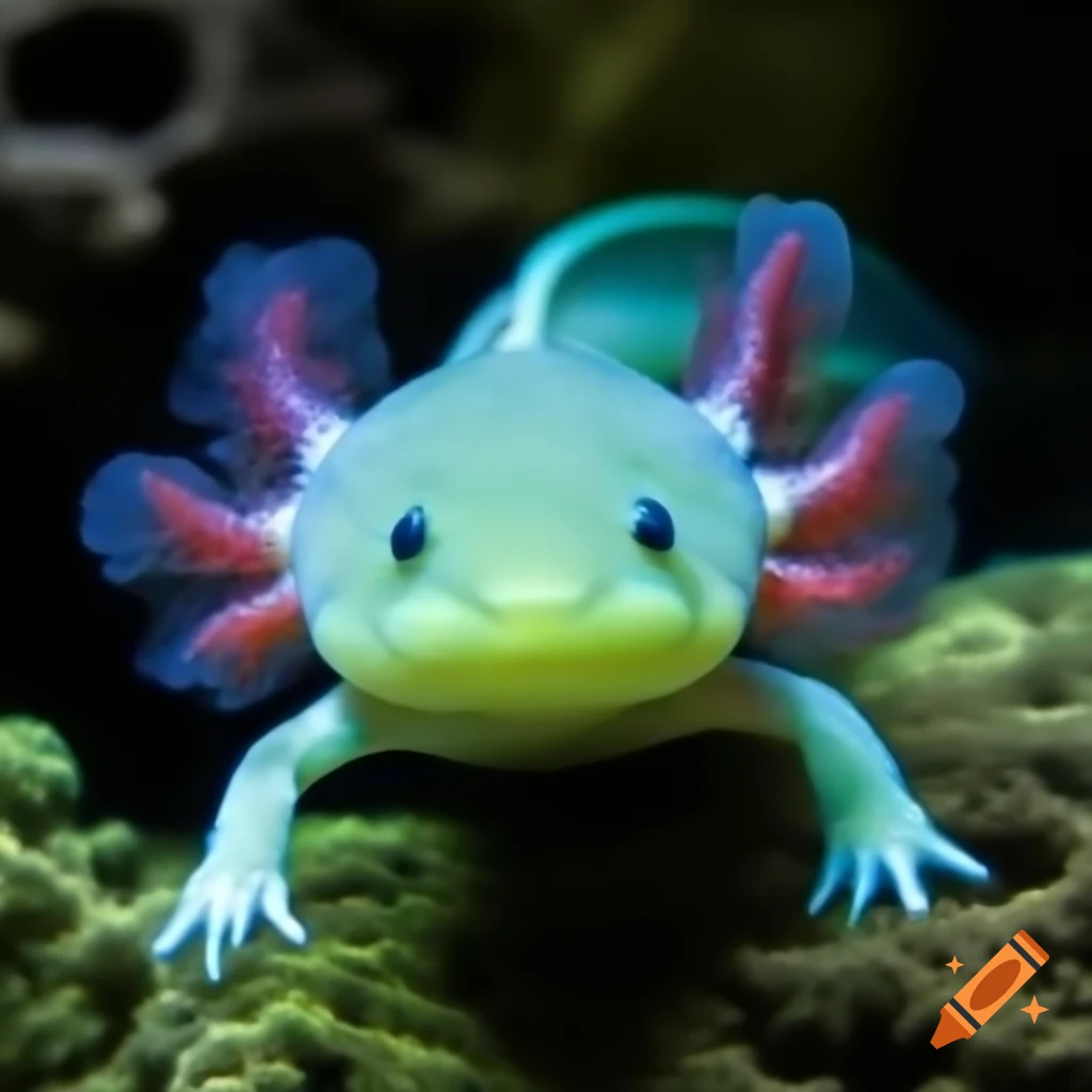 Green axolotl
